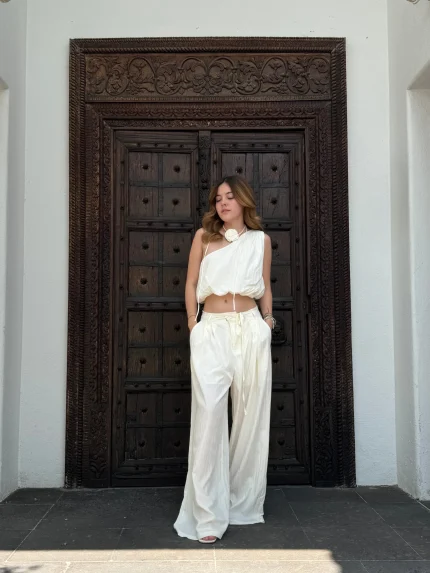 Set - Pantalon y blusa un hombro