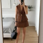 set falda chaleco - set falda