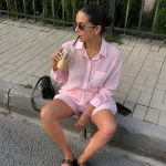 set short manga larga - set short