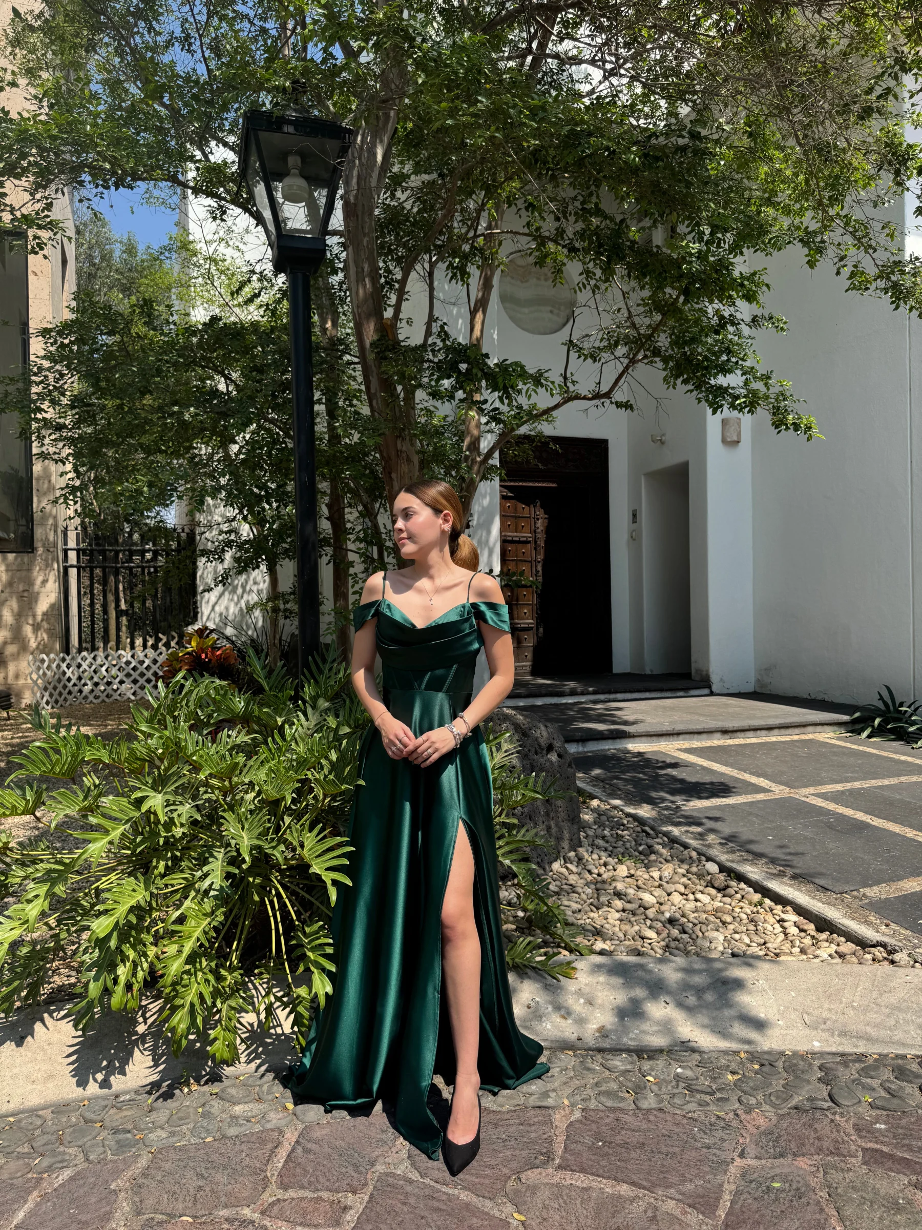 vestido maxi - Hombros tirantes