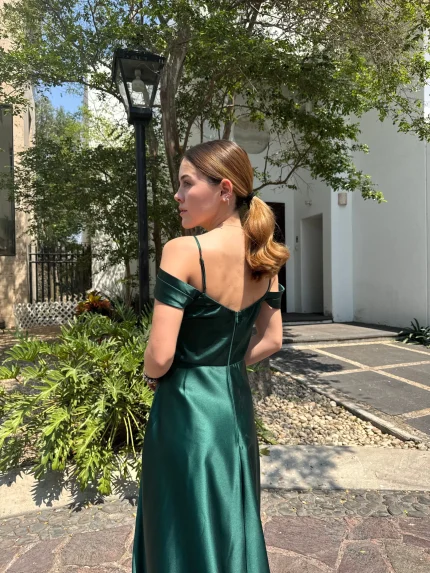 vestido maxi - Hombros tirantes