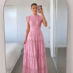 vestido maxxi - vestido botones