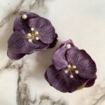 PENDIENTES ORQUÍDEAS VIOLETA