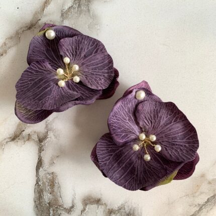 PENDIENTES ORQUÍDEAS VIOLETA