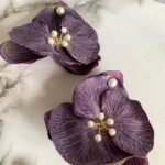 PENDIENTES ORQUÍDEAS VIOLETA