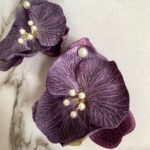 PENDIENTES ORQUÍDEAS VIOLETA